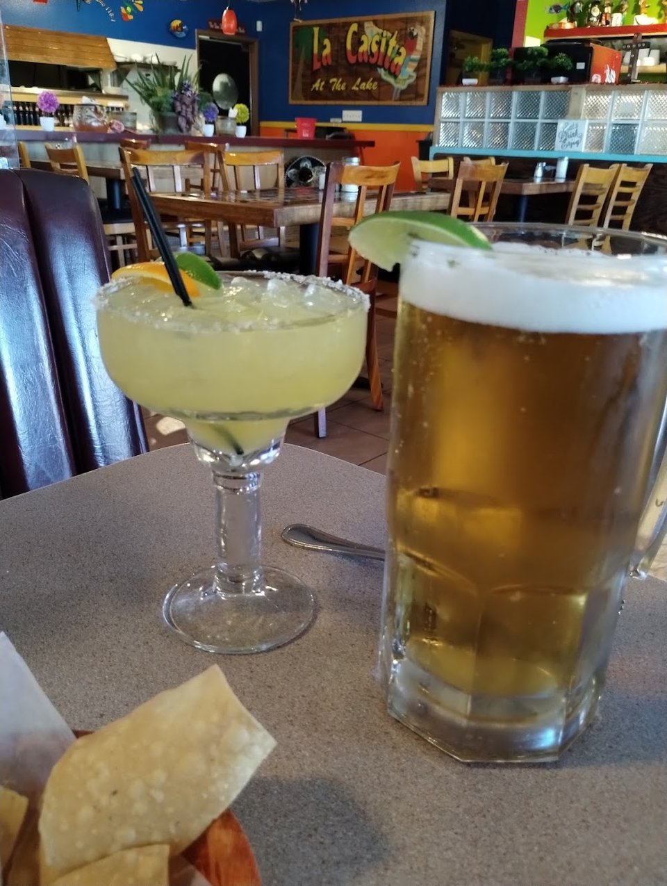 Classic Margarita and Dos Equis